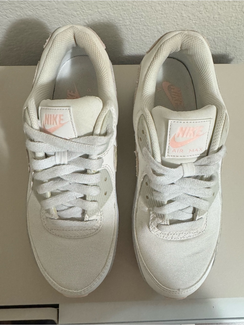 Women's Nike Air Max 90's SE Summit White and Light Bone- size 8.5
